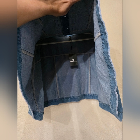 STYLEWE Casual Distressing Cloak Denim Coat - Picture 7 of 9